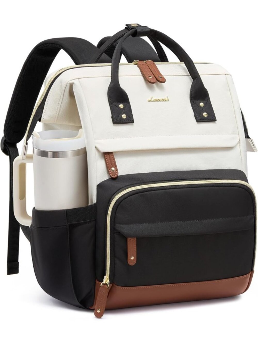Stylish Waterproof Laptop Backpack for Women, 15.6" Work & Travel Bag, Large